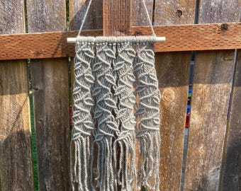 Sage Green Leaves Wall Hanging