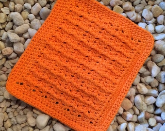 Häkelanleitung, Geripptes Geschirrtuch, Ripple Ridges Geschirrtuch, digitaler PDF download