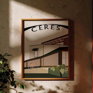 Melbourne Cafe Wall Art, Ceres Brunswick, Contemporary, mid century style cafe art