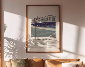Styl vintage, Sydney Road Print: Brunswick, Melbourne Art