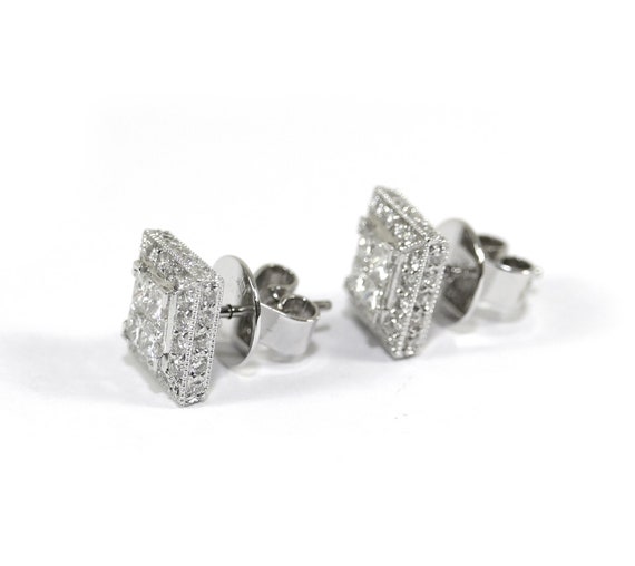 1/2 Ct Certifié Diamant Clous Boucle d'oreille Lunette Set 14kt Or Jaune À Vis Arrière 1/2 Ct Certifié Diamant Clous Boucle d'oreille Lunette Set 14kt Or Jaune À Vis Arrière