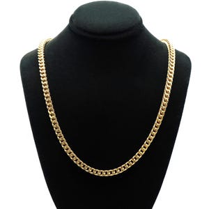Franco Box Gliederkette 14K Gelbgold Herrenhalskette 4 MM 18,5 ”20,5 Gramm, Herren Goldkettenhalskette, Herrengoldschmuck, Franco-Kette