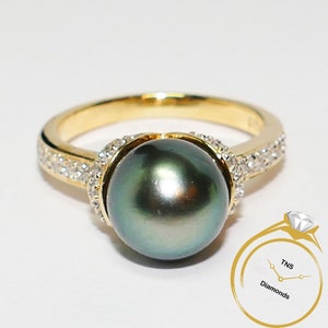8.5mm South Sea Pearl Ring 14k Yellow Gold