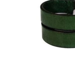 Green Leather Bracelet that Converts into Bondage Cuffs