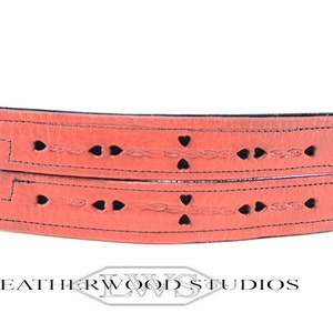 Bondage Leather Cuff Bracelet Wrist Restraint Slave Submissive Day Wear Cardinal Red and Coal Black