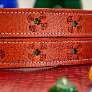 Leather Bracelet that Converts to Bondage Cuff in Red with Burgundy Liner