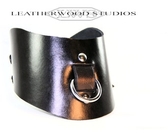 Custom Made To Order Bespoke Submissive Slave Leather Posture Collar