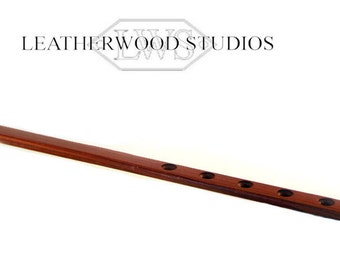 Wooden Spanking Paddle in Exotic Padauk  with countersunk holes and plain holes Mature