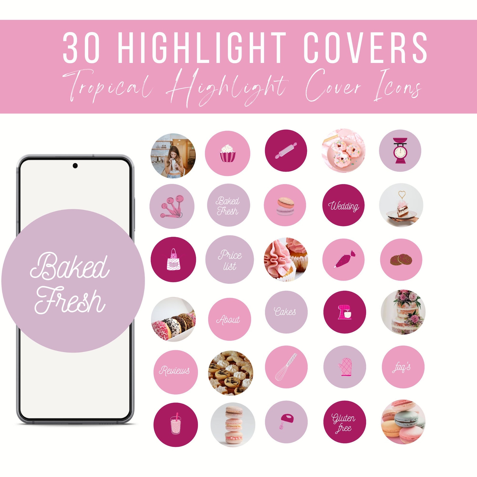 Baking Instagram Highlight Icons Story Highlight Covers for - Etsy