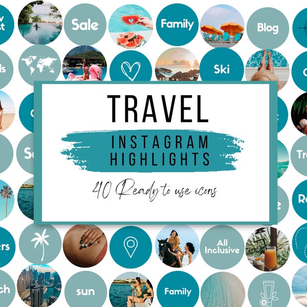Travel Agent Instagram Highlight Covers Etsy
