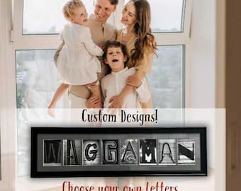 Custom Antique Frame Letter Art