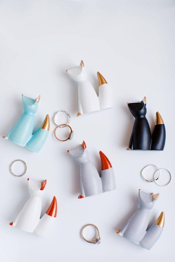 Fox Ring Holder, Fox Decor, Ring Holder, Jewelry Holder, Jewelry Dish, Ring Cone, Fox, Ring Tree, Jewelry Storage