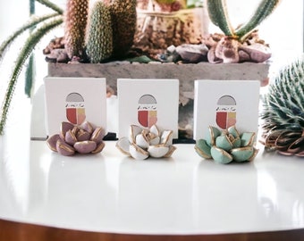 Succulent Business Card Holder