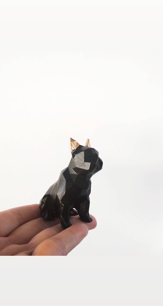 Concrete Boston Terrier, French BullDog, Concrete dog, Frenchie, Bulldog, Frenchie Statue, Frenchie Decor