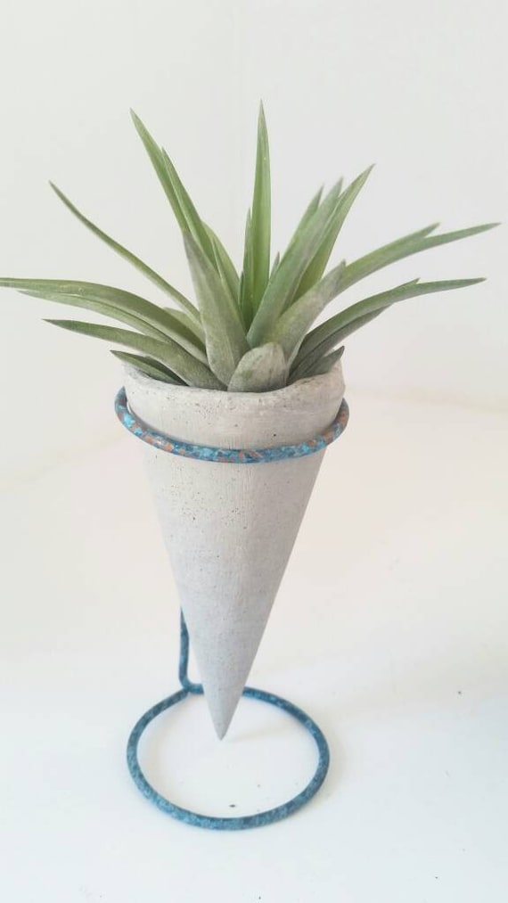 Mini Air Planter/Concrete Planter/Housewarming Gift/House Planter/Indoor Planter/Plant Hanger/Plant Lover Gift/Cone Air Planter