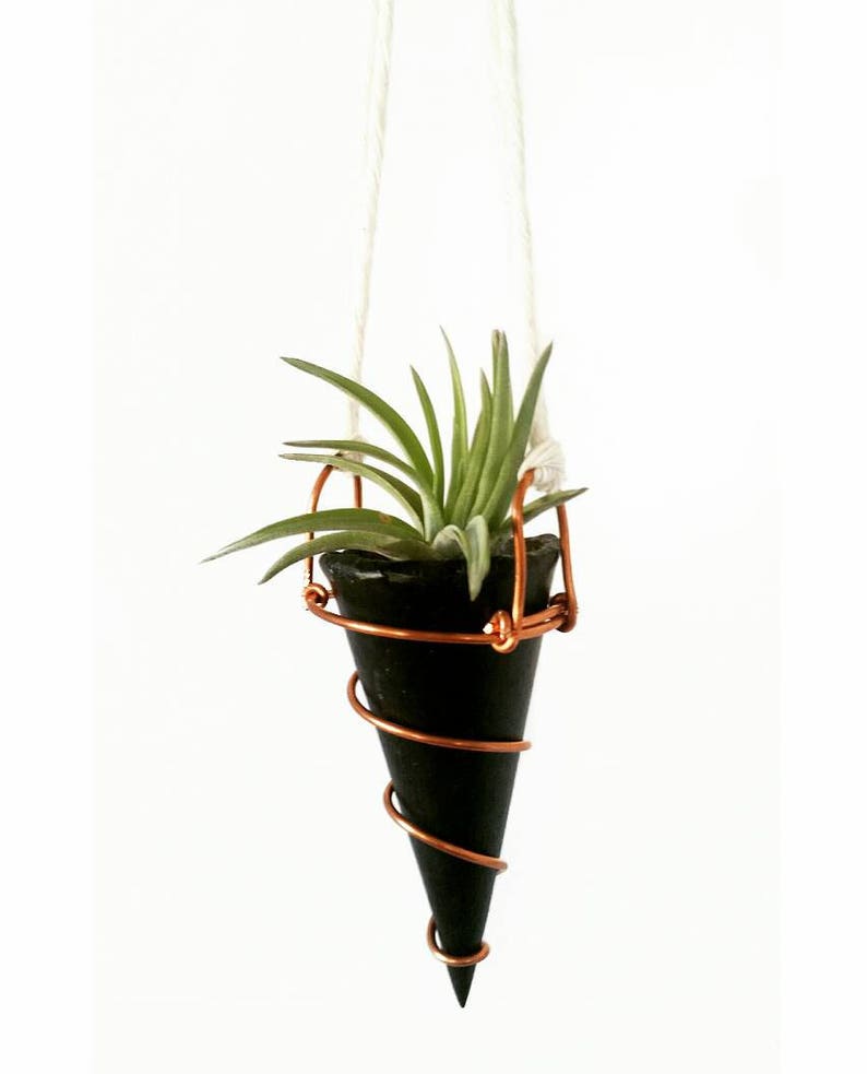 Mini Hanging Planter with Copper Hanger image 3