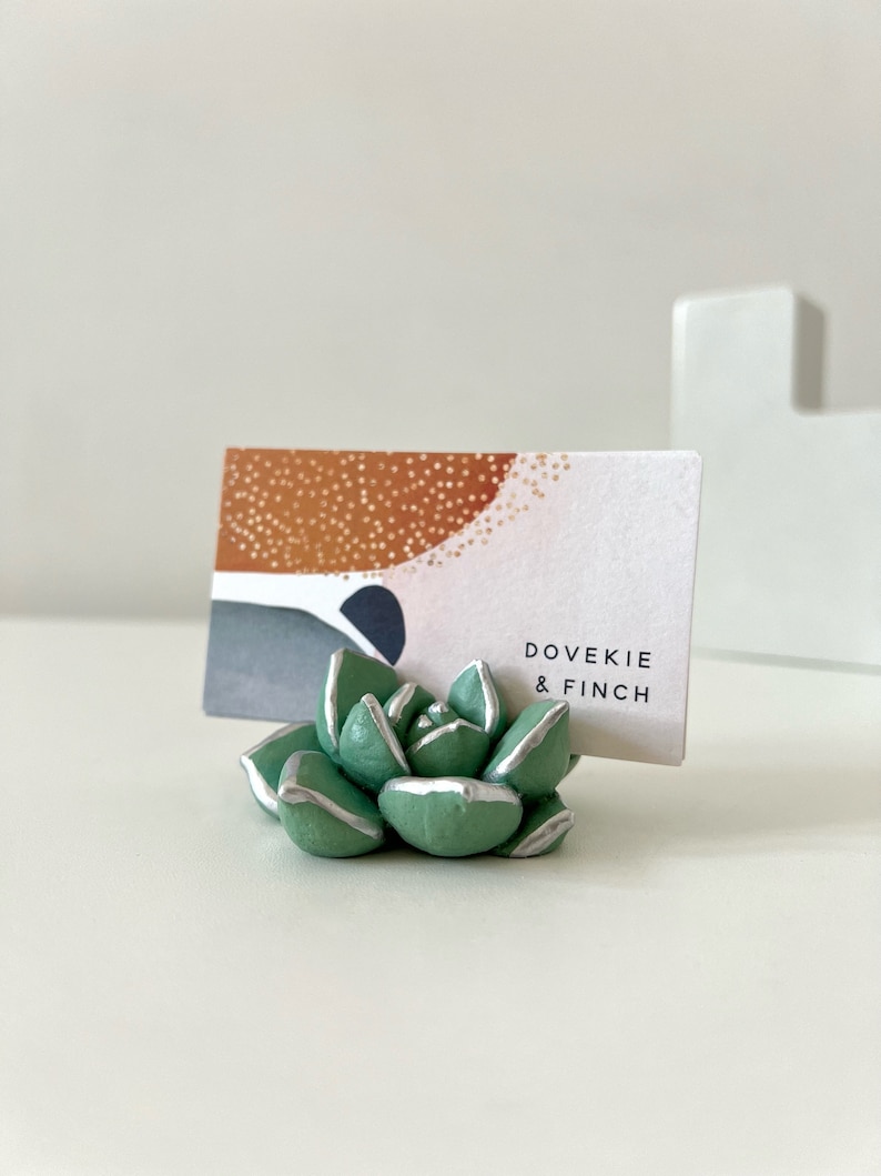 Succulent Business Card Holder image 10