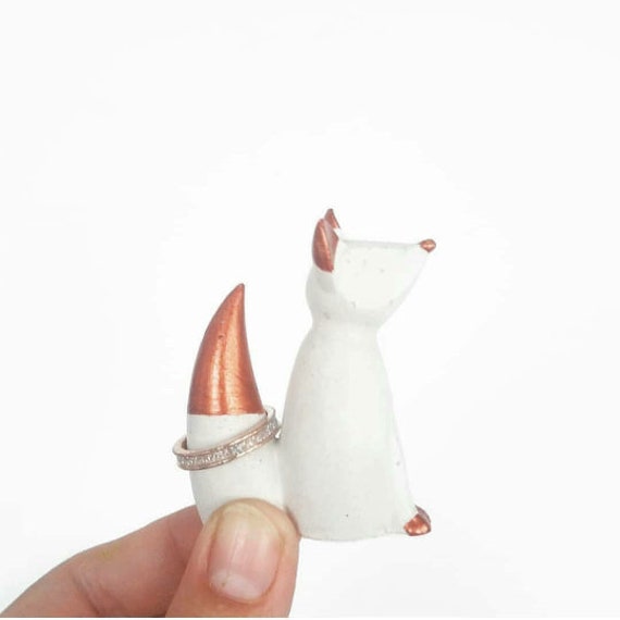 Fox Ring Holder, Fox Decor, Ring Holder, Jewelry Holder, Jewelry Dish, Ring Cone, Fox, Ring Tree, Jewelry Storage