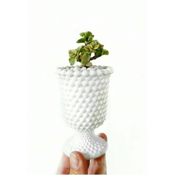 Concrete Planter/Vintage Style Planter/Milk Glass Style Planter/Indoor Planter/Succulent planter/Cactus planter/Air plant holder/Retro/
