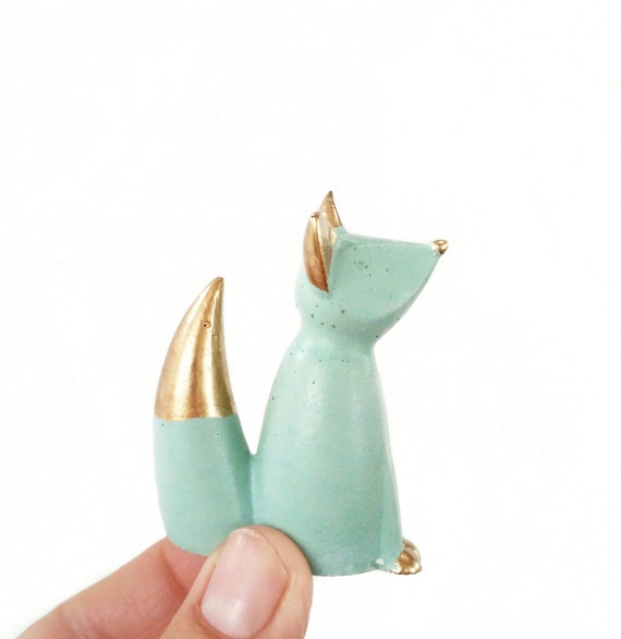 Fox Ring Holder, Fox Decor, Ring Holder, Jewelry Holder, Jewelry Dish, Ring Cone, Fox, Ring Tree, Jewelry Storage