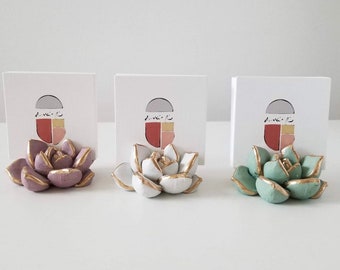 Succulent Business Card Holder