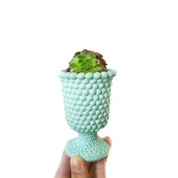 Concrete Planter/Vintage Style Planter/Milk Glass Style Planter/Indoor Planter/Succulent planter/Cactus planter/Air planter/Retro/