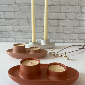 Nordic Style Taper Candlestick Holder and Tealight Candle Holder