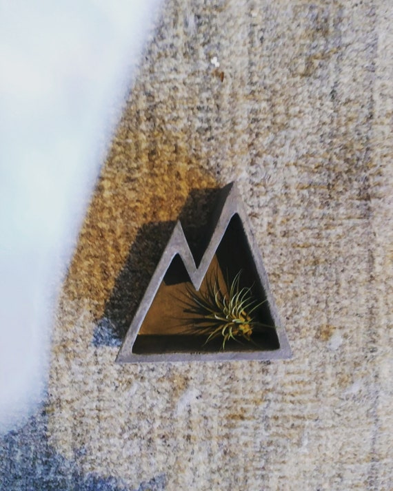 Concrete Mountain Shelf Decor/Air Plant Holder/Modern Mountain/Concrete Decor/Mountain lover/Industrial decor