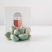 MADE TO ORDER Concrete Succulent Business Card Holder/Modern Office Decor/Desk Decor 