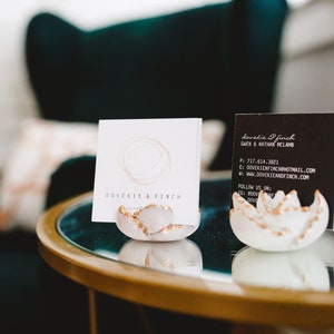 Succulent Business Card Holder