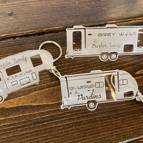 Camper Keychain RV Keychain Camper Trailer Keychain RV Etsy
