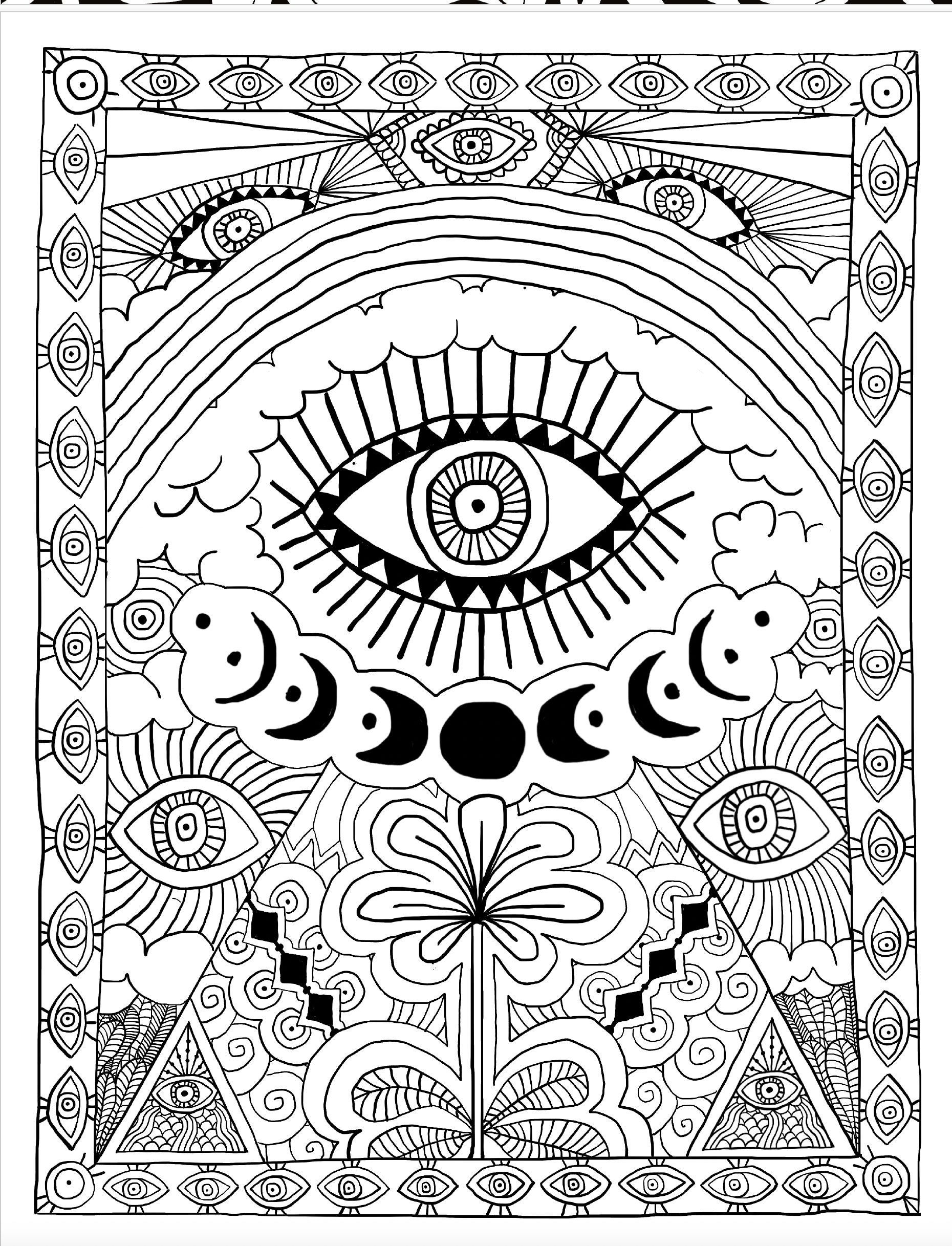 Doodle Coloring Book & Journal, Adult Coloring Book, Journal, Reduce ...