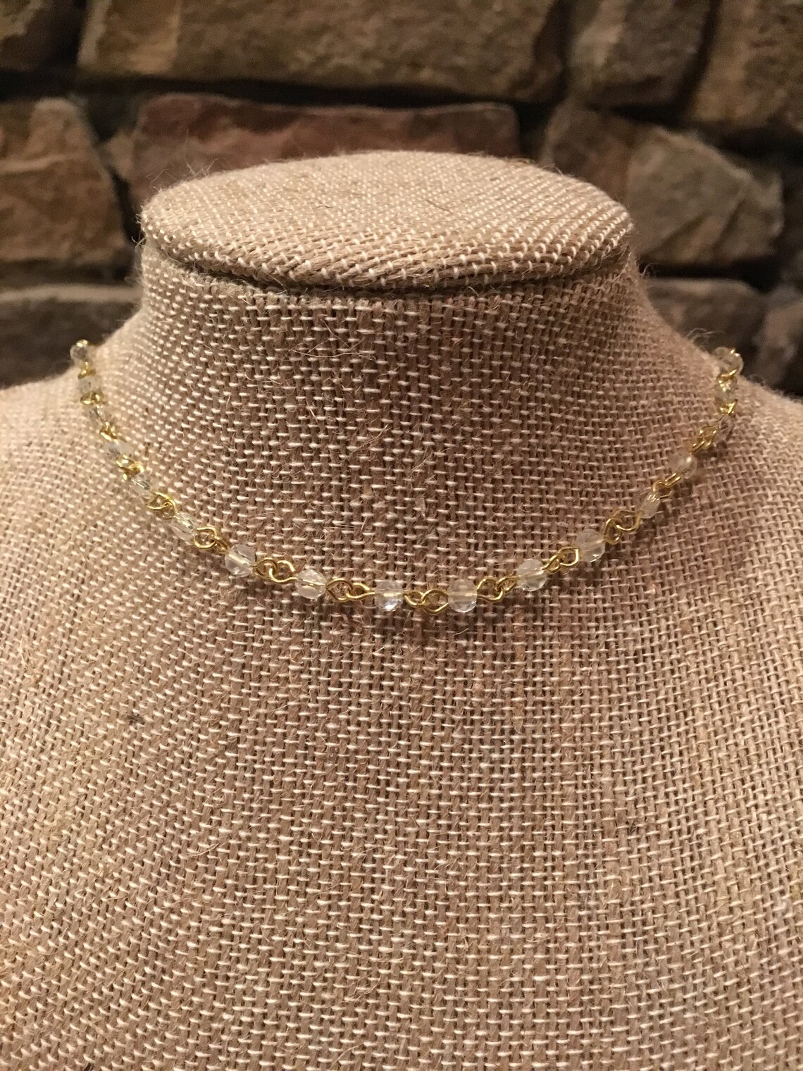 Gold Star Loop Through Necklace Etsy