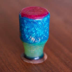 Hawaiian Koa & Resin Cast Copper Wire Shift Knob M12 (choose 1.25 or 1.50) #400