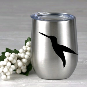 Hummingbird Vinyl Sticker--Hummingbird Decal
