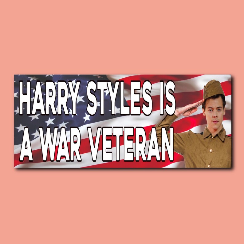 HS is a War Veteran Bumper Sticker & Car Magnet 