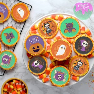 Halloween Edible Print  Precut Cupcake and cookie toppers 2.5&quot;