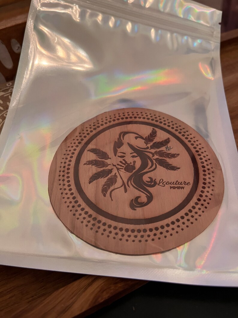 Alcouture Wooden Stickers, Laser Cut Stickers, MMIW, Indigenous Designs