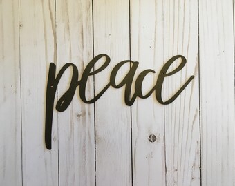 Peace Sign Wall Art Etsy