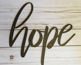Hope Sign Etsy