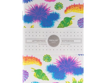 Pocket Letterpress Notebook - Ocean Floor - Vibrant Life Series