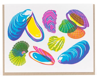 Molluscs Greeting Card - Vibrant Life Series