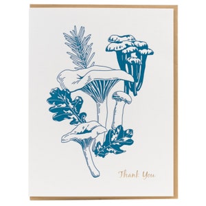 Fungo finferlo Biglietto di auguri di ringraziamento - Serie Foraging