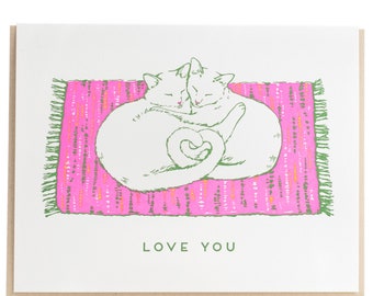 Colour Your Cats Greeting Card - Coloring Card