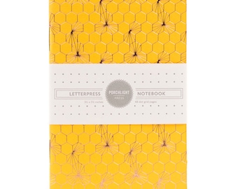Geometric Pocket Notebook - Honeycomb Foil