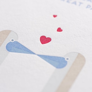 Félicitations à une belle paire de cartes de vœux typographiques