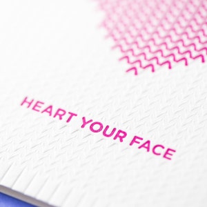 Carte typographique coeur tricotée Heart Your Face image 3