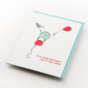 Il n'y a aucune limite ! Carte d'anniversaire typographique - Série Monstre