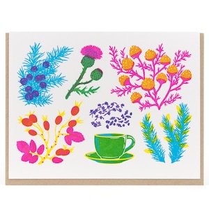 Biglietto di auguri per tisana - Serie Vibrant Life