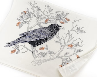 Common Raven Tea Towel - West Coast Birds